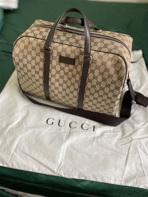 gucci boston duffle bag|Gucci Boston bag used.